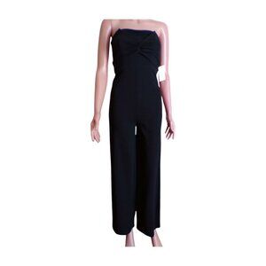 Black Twist Front Jumpsuit | Sleeveless | Boutique Style | Size [S]